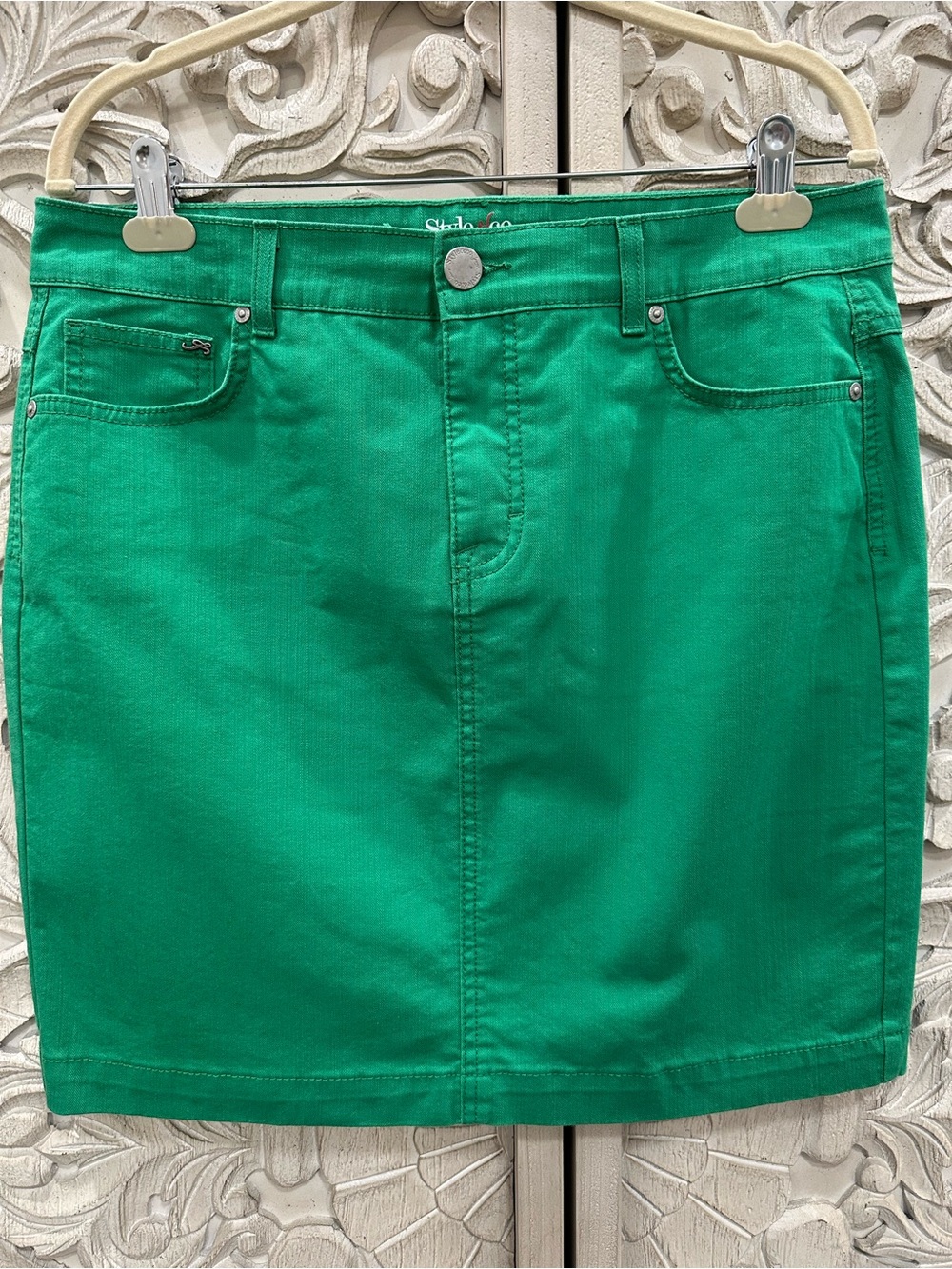 Style & Co. Bright Green Mini Skirt